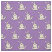 Cute bunny konbit cartoon illustration stof (Swatch)