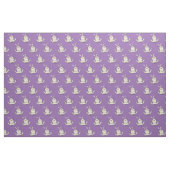 Cute bunny konbit cartoon illustration stof (Fat Quarter)