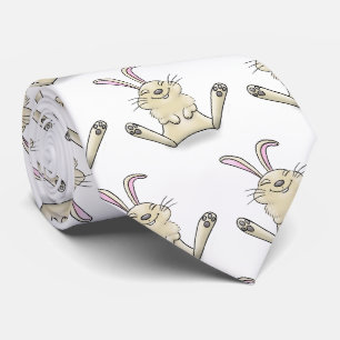 Cute bunny konbit cartoon illustration stropdas