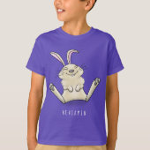 Cute bunny konbit cartoon illustration t-shirt (Voorkant)