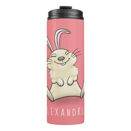 Cute bunny konbit cartoon illustration thermosbeker (Voorkant)