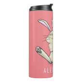 Cute bunny konbit cartoon illustration thermosbeker (Gedraaid links)