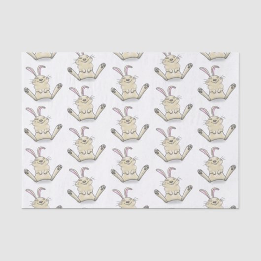 Cute bunny konbit cartoon illustration tissuepapier (Voorkant)