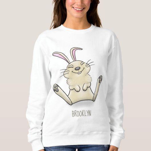 Cute bunny konbit cartoon illustration trui (Voorkant)