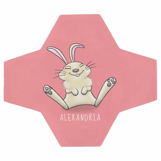 Cute bunny konbit cartoon illustration voetbal (Enkel)