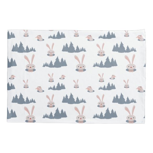 Cute Bunny Kussensloop (Achterkant)