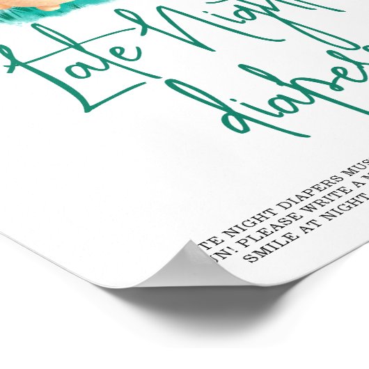 Cute Bunny - Late Night Dapers Poster (Hoek)