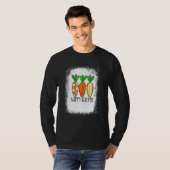 Cute Bunny Leopard Pset Carrots Egg Happy T-shirt (Voorkant volledig)