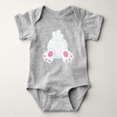 Cute Bunny, Little Bunny, White Bunny, Bunny Tail Romper (Voorkant)
