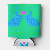 Cute Bunny Love Blikjeskoeler (Voorkant)