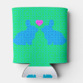 Cute Bunny Love Blikjeskoeler (Achterkant)