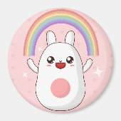 Cute Bunny Magneet (Voorkant)