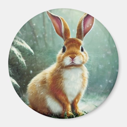 Cute Bunny Magnet (Voorkant)