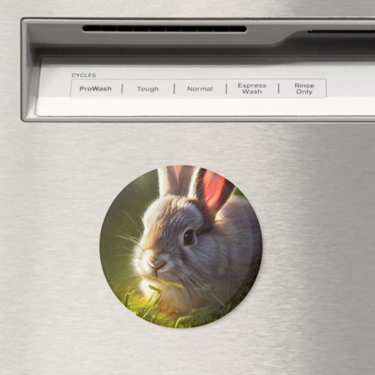Cute Bunny Magnet (Insitu (Vaatwasser))