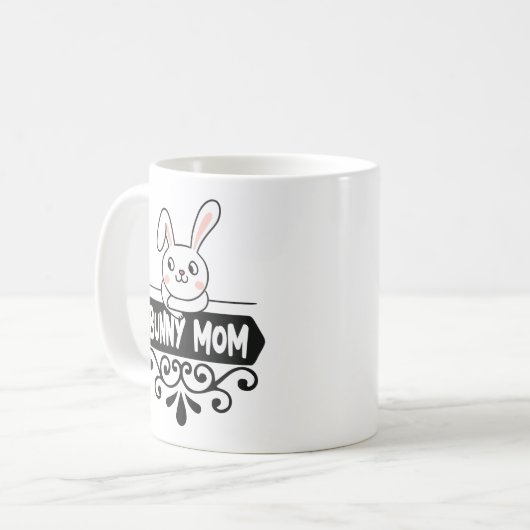 Cute Bunny makrebit Koffiemok (Voorkant links)