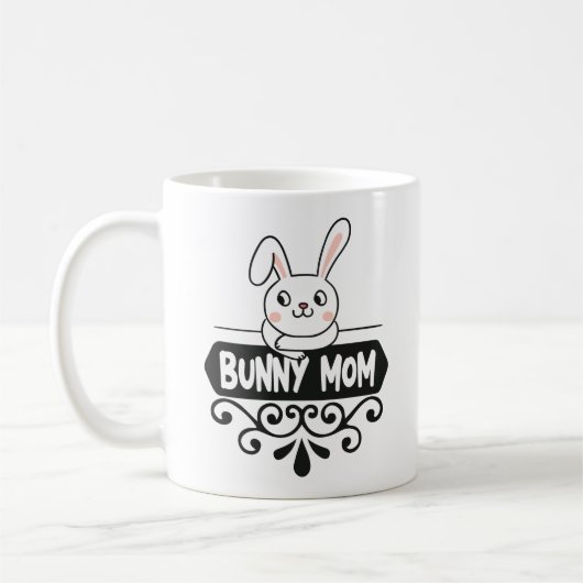 Cute Bunny makrebit Koffiemok (Links)