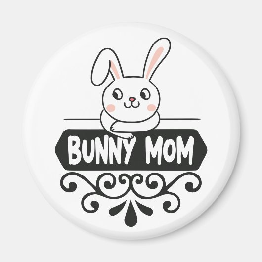 Cute Bunny makrebit Magneet (Voorkant)