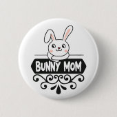 Cute Bunny makrebit Ronde Button 5,7 Cm (Voorkant)