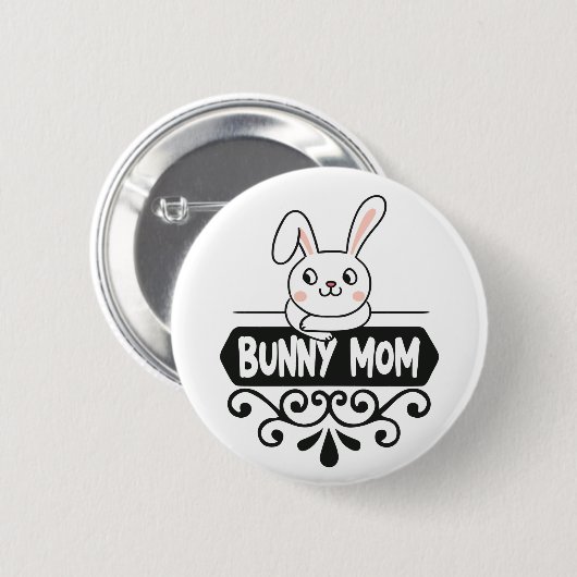 Cute Bunny makrebit Ronde Button 5,7 Cm (Voorkant /achterkant)