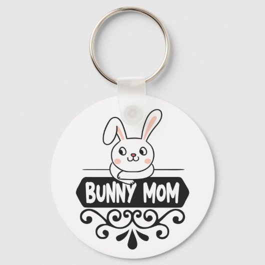 Cute Bunny makrebit Sleutelhanger (Voorkant)