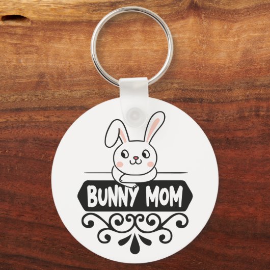Cute Bunny makrebit Sleutelhanger (Voorkant)