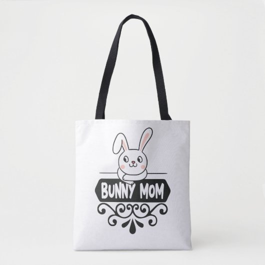 Cute Bunny makrebit Tote Bag (Voorkant)