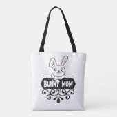 Cute Bunny makrebit Tote Bag (Achterkant)