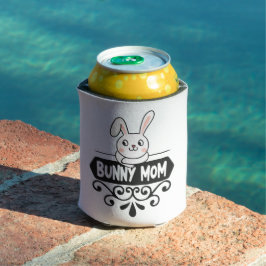 Cute Bunny mama pet konijnenliefhebbers Blikjeskoeler