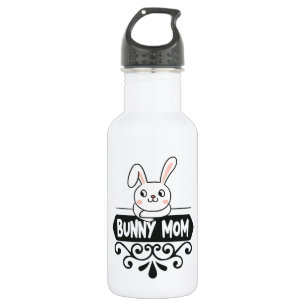 Cute Bunny mama pet konijnenliefhebbers Waterfles