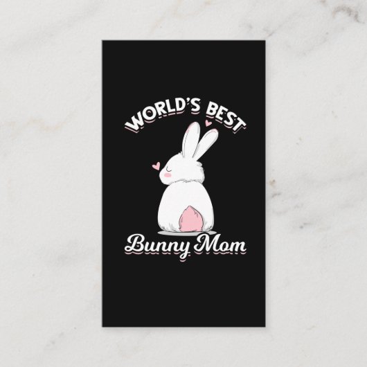 Cute Bunny Mama Rabbit Lover mama Visitekaartje (Voorkant)