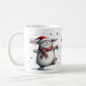 Cute Bunny Merry Kerstmis Koffiemok (Links)