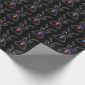 Cute Bunny met Chakra Rainbow Soul Cadeaupapier (Hoek)