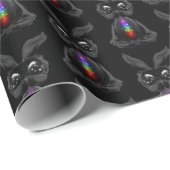 Cute Bunny met Chakra Rainbow Soul Cadeaupapier (Rol Hoek)