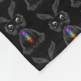 Cute Bunny met Chakra Rainbow Soul Fleece Deken