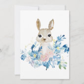 Cute Bunny met waterverf bloemen (Voorkant)