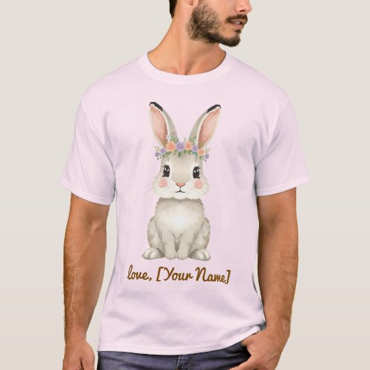 Cute Bunny Moederdag Shirt Cadeau voor Moeder (Voorkant)