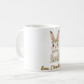 Cute Bunny Mok Geschenk voor Moeder (Voorkant links)