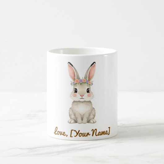 Cute Bunny Mok Geschenk voor Moeder (Center)