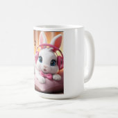 Cute Bunny Mug – Adorable Cartoon Rabbit Coffee Cu Koffiemok (Voorkant rechts)