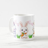  Cute Bunny Mug Koffiemok (Voorkant links)