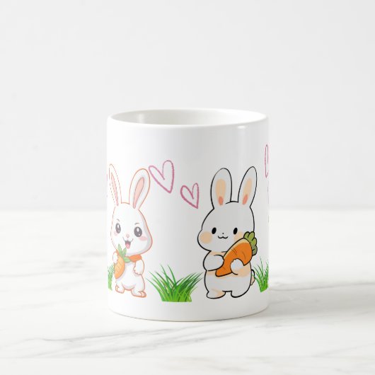 Cute Bunny Mug Koffiemok (Center)