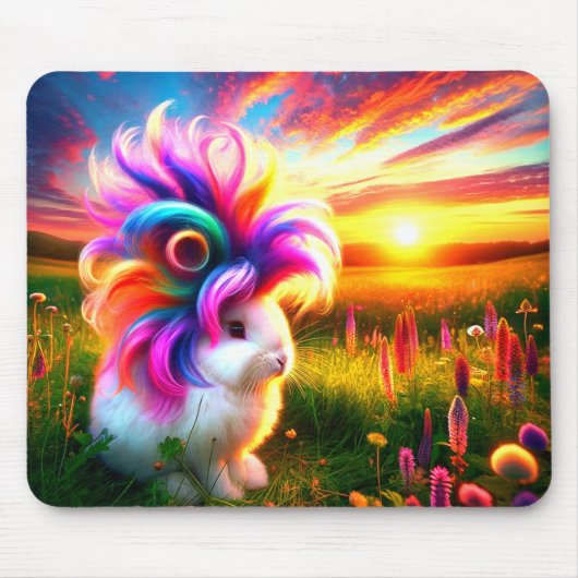 Cute Bunny Muismat (Voorkant)