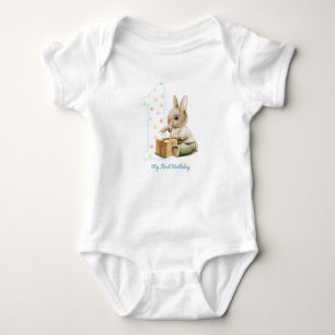 Cute Bunny My First Birthday T-Shirt