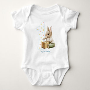 Cute Bunny My First Birthday T-Shirt