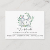 Cute Bunny New Home Moving Announcement Informatiekaartje (Voorkant)