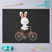 Cute Bunny on Bike Rabbit Cycling Bicycle Bunny Tissuepapier (Craft)