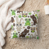 Cute bunny owl hert kikkerschildpad kussen (Deken)