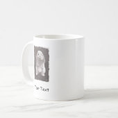 Cute Bunny Painting Sitting Up Koffiemok (Voorkant links)