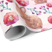 Cute Bunny Pattern Cadeaupapier (Rol Hoek)