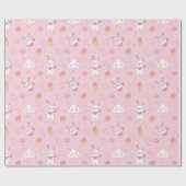 Cute Bunny Pattern Cadeaupapier (Vlak)
